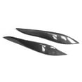 thumbnail image 3 of Fiber 2Pcs Carbon Fiber Headlight Lamp Eyebrow Eyelids Trim Fit For  Crown 2009-2011, 3 of 8
