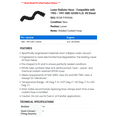 thumbnail image 2 of Lower Radiator Hose - Compatible with 1983 - 1991 GMC G3500 6.2L V8 Diesel 1984 1985 1986 1987 1988 1989 1990, 2 of 2