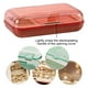 thumbnail image 3 of Estuche de viaje para joyería, joyero portátil, organizador de almacenamiento, caja de almacenamiento para anillos, pendientes, collares, regalos, 3 of 5