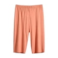 thumbnail image 2 of Utoimkio Pajamas Women's Capri Pajama Pants Elastic Waist Soft Cropped Lounge Sleep Bottoms, 2 of 6