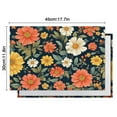 thumbnail image 6 of Pioneer Flower Floral Print Pattern Summer Placemats Table Placemats Set Of 4-Linen Kitchen Washable Placemats Table Mats 12x18 Inch Non-Slip Heat Resistant, 6 of 6
