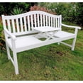 thumbnail image 3 of International Caravan Royal Fiji Adjustable Outdoor Patio Bench in Barn Red, 3 of 3