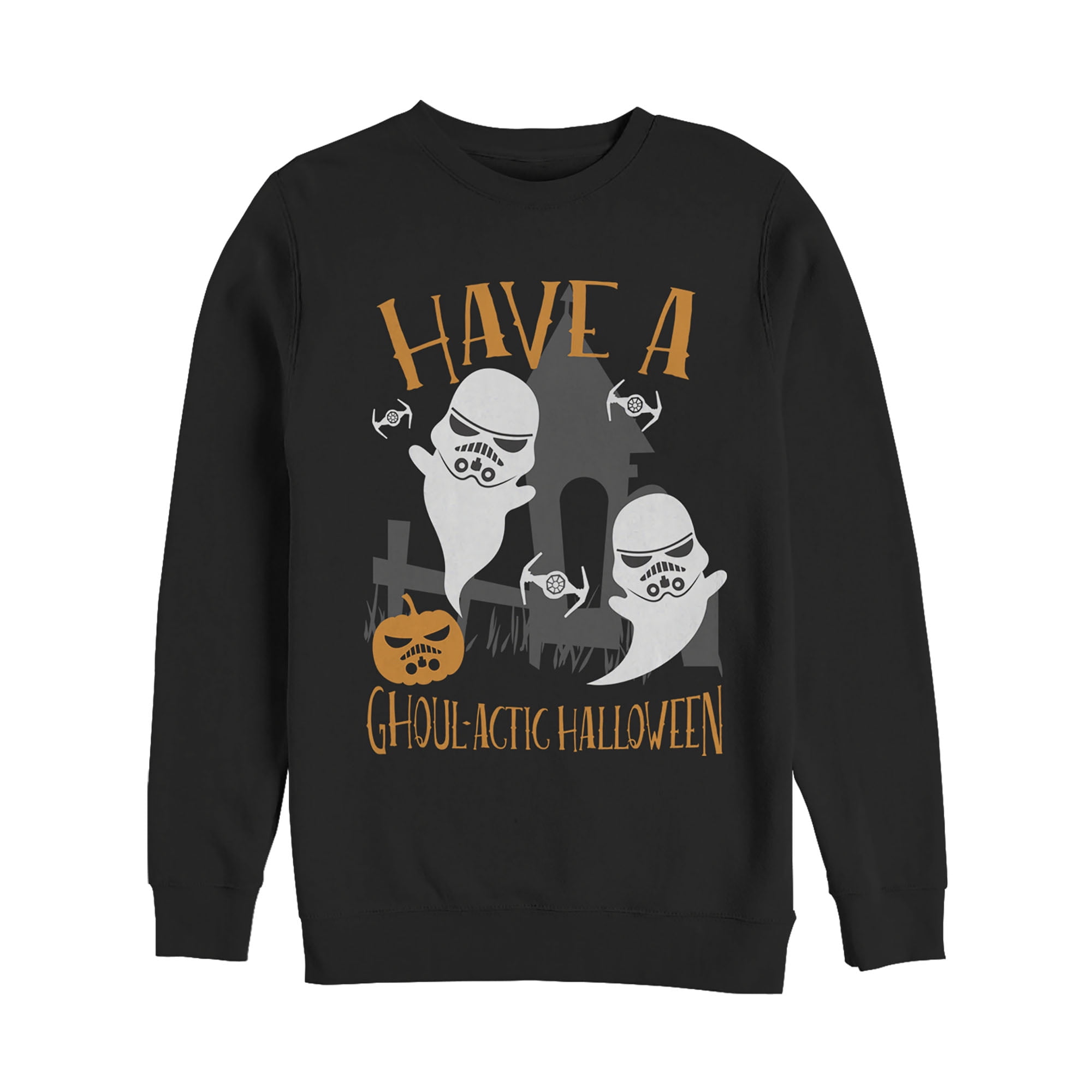 Men's Star Wars Ghoulactic Halloween Stormtrooper Sweatshirt Black 2X Large