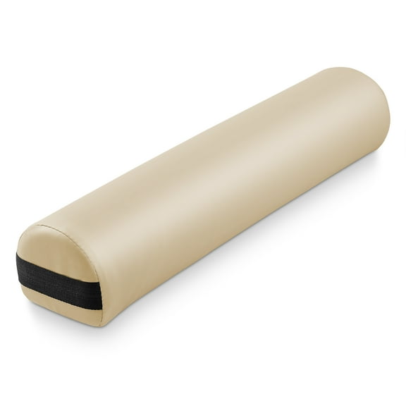 Saloniture 3/4 Round Massage Table Bolster Under-Knee Pillow Pad - 26 x 6 x 4-1/2 Inch - Cream