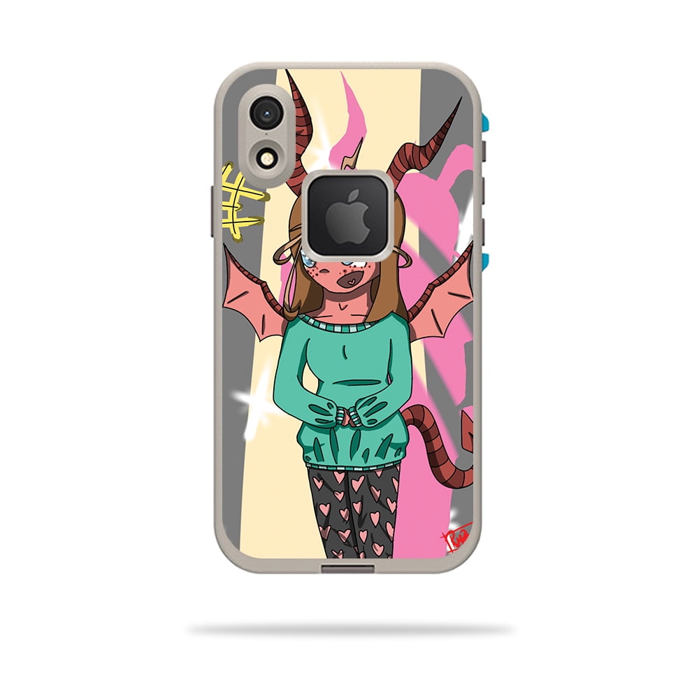 Skin Decal Wrap Compatible With LifeProof FRE iPhone XR Case Sticker Design Demon Child