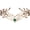 Green Diamond, variant on Hfppkn Red Rhinestone Vintage Leaf Headband Goddess Style Tiara for Weddings Events 17cm