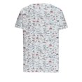 thumbnail image 5 of Fiudx Tops para Mujer Top Informal de Primavera y Verano de Manga Corta con Cuello En V para Mujer, 5 of 5
