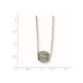 thumbnail image 3 of Sterling Silver Rhod-pltd w/14k Accent Spinner Barrel Pendant Necklace QG3122, 3 of 5