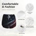 thumbnail image 4 of Hirioo American Flag Waving Print for Women's Double Layer Athletic Shorts High-Performance Gym Shorts with Inner Pocket, Elastic Waistband-XX-Large, 4 of 7