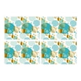 thumbnail image 2 of MKHERT Luxury Gold Mint Polka Dots Circles Placemats Table Mats for Dining Room Kitchen Table Decoration 12x18 inch,Set of 4, 2 of 4