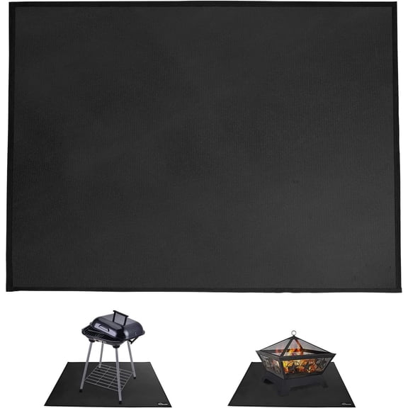 39*72 inches Under Grill Mat for Outdoor Grill,Fireproof Grill Pad for Fire Pit,Indoor Fireplace Mat Fire Pit Mat,Oil-Proof Waterproof BBQ Protector for Decks and Patios