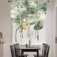 thumbnail image 3 of Sage Green Ombre Tie Up Curtains for Windows, Adjustable Balloon Window Shades, Gradient Abstract Art Vintage Kitchen Window Treatments Adjustable Roll Up Curtain for Basement/Nursery 52"x45", 3 of 8
