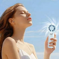 WKSCLPAI Mini Handheld Fan, 3 Speed Portable Hand Fan,Small and Powerful, Lightweight USB Rechargeable Fan for Travel Camping Man Women Summer Outdoor Indoor Light Blue