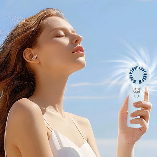 Danhjin Plstic Fan Handheld Mini Fan Portable Handheld Fan Handheld Fan Rechargeable Kitchen Appliances