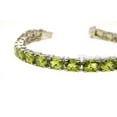 thumbnail image 3 of Natural Peridot bracelet, Peridot jewelry, August Birthstone, Sterling silver, Silver jewelry, Silver bracelet, 925 silver, Bracelet for wedding anniversary, Christmas Gift, Women Bracelet Bangle, 3 of 5