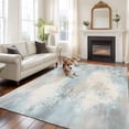 thumbnail image 2 of 5'x8' Area Rugs, Aqua Beige Ombre Indoor Outdoor Area Rug for Living Room Bedroom, Vintage Modern Abstract Washable Bathroom Rugs Kitchen Floor Carpet Mats Home Decor Aesthetic, 2 of 8