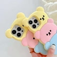 thumbnail image 3 of Phone Cases for iPhone 12 for Women Girls, 3D Silicone Retro Classic Creative Soft Rubber Bumper Cover Cool Fun Thick Protective Case Apply to iPhone 12 (Three Bears), 3 of 13