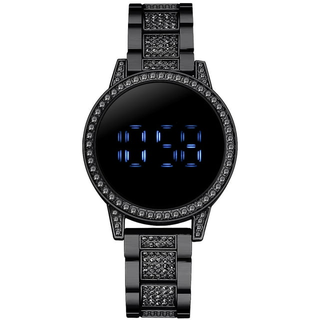 Jusqu'à 65 % de Rabais Montre Mode Femme Horloge Acier Inoxydable Décontractée Robe Poignet Cristal Bijoux Collier Bagues Boucle d'Oreille Bijoux en Liquidation