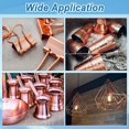 thumbnail image 4 of Copper Round Rod 4Inch Length Copper Metal Rod Solid Copper Rod 0.39' Diameter Copper Round Rod Pack of 6, 4 of 4
