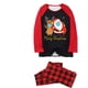 thumbnail image 2 of Conjuntos a juego de pijamas navideños, divertido conjunto de pijama familiar de vacaciones con parte superior de alce de Papá Noel y ropa de dormir con parte inferior de tela escocesa roja Xemadio WMCH-429, 2 of 5