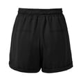thumbnail image 4 of MEZZALL Women Casual Solid Color Elastic Waist Pocket Athletic Shorts Comfortable Workout Running Yoga Shorts Breathable Summer Daily Bottoms, 4 of 5