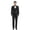 Black, variant on Beauty Emily New Men's Suit Korean Style Slim Fit 3-piece Suit Wedding Business Groom Groomsman 3-piece Suit Men's Dinner Jacket Vest Trouser Suit