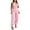 Pink, variant on Women's Cargo Rompers Summer Fashion Sleeveless Tops High Waist Ankle Strap Jumpsuit White M