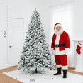 thumbnail image 6 of Vebreda 7.5ft Snow Flocked Christmas Tree, Hinged Artificial Tree for Home, Office & Holiday Decoration, Unlit Xmas Tree, 6 of 8