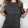 thumbnail image 6 of Faith Can Move Mountains Matthew 17:20 Christian T-Shirt, Minimalist Mountain Religious Tee, 6 of 10
