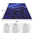 thumbnail image 5 of Cute Umbreon Soft Lightweight Bed Blankets Plush Fuzzy Cozy Blanket Microfiber Throw Blanket for Couch, 5 of 9