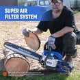 thumbnail image 4 of 20-Inch 62CC 2-Stroke Gas Chainsaw, Perfect for Ranch, Garden & Heavy-Duty Cutting 622051DB, 4 of 5