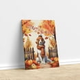 thumbnail image 3 of Happy Thanksgiving Brittany Spaniel Give Thanks Fall Beanie Scarf Welcome Vertical Matte Canvas Poster Brittany Dog Lover Gifts Idea Wall Art Home Decor - 00020, 3 of 5