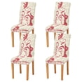 thumbnail image 2 of BZSMCE Chairs Slipcovers Dining Chair Covers Elegant Design Christmas Bowknot Creative Pattern, 2 of 7