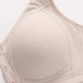 thumbnail image 6 of Women's Double Support Wireless Bra, Lace Without Rims Comfortable And Breathable Gathered Thin Underwear Daily Bra Gray 44, 6 of 8