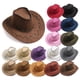 thumbnail image 2 of Sombrero de mezclilla occidental de primavera, sombrero para el sol de verano para mujer, sombrero para el sol de playa de ala grande retro de estilo europeo y americano, 2 of 6