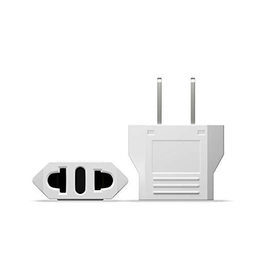 Unidapt EU Europe to US USA Adaptador de enchufe de viaje Convertidor