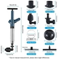 thumbnail image 5 of QOPR Toilet Plunger High Pressure Air Drain Blaster, Toilet Auger Clog Remover for Toilet, Sink & Bathtub（Black）, 5 of 10