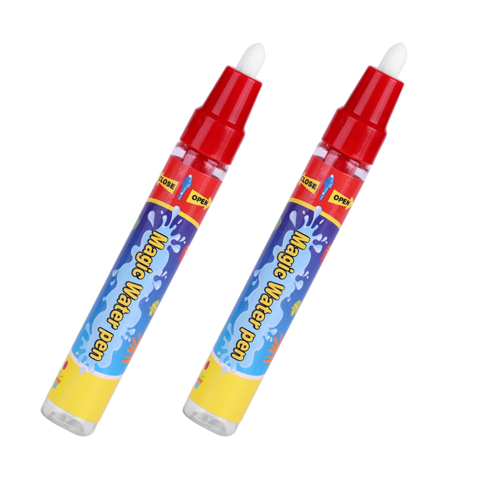 Ymiko Magic Pens,, 2pcs/Set Water Pen Water Markers For Drawing Kids Gift  For Magic Painting Mat 