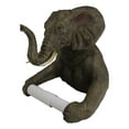 Ebros Pachyderm Servant Safari Elephant Holding Toilet Tissue Paper