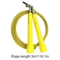 thumbnail image 3 of ziyahi Speed Skipping Wire Rope Indoor Outdoor Jumping Rope Weight Loss Exercise Home Gym Workout Tool, Yellow, 3 of 6