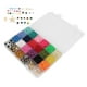 thumbnail image 4 of Kit de pulsera de cuentas de arcilla polimérica ANGGREK 18 colores 250 cuentas de letras, 4 of 8