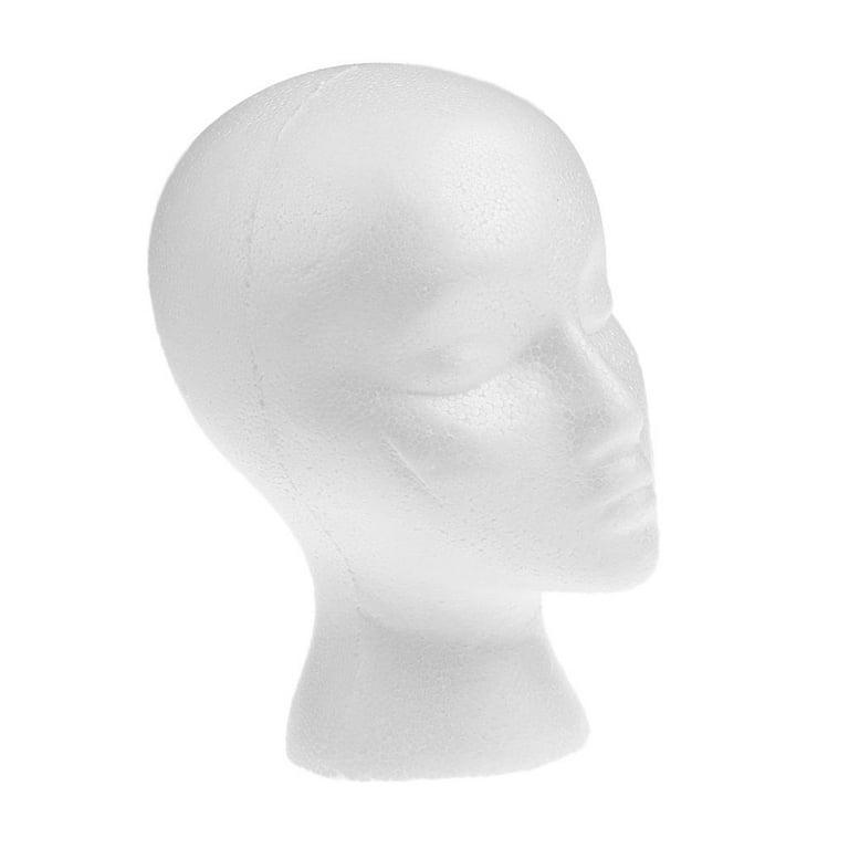 Female White Head Display Mannequin