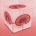 thumbnail image 1 of Ahgly Company Tapis d'Intérieur Lavable en Machine Carré Rouge Transitionnel, 6 Pieds Carré, 1 of 7