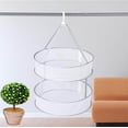 thumbnail image 1 of Foldable Clothes Drying Rack Hanging Clothes Dryer Tiers Foldable Mesh Net Drying Rack Folding Drying Rack Hanging Clothes Basket for Sweater, Delicate and Swimsuit, 1 of 5