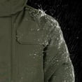thumbnail image 4 of Men's Goose Down Parka Jacket Waterproof Heavy Winter Coat Ski Jacket with Hood, 4 of 5