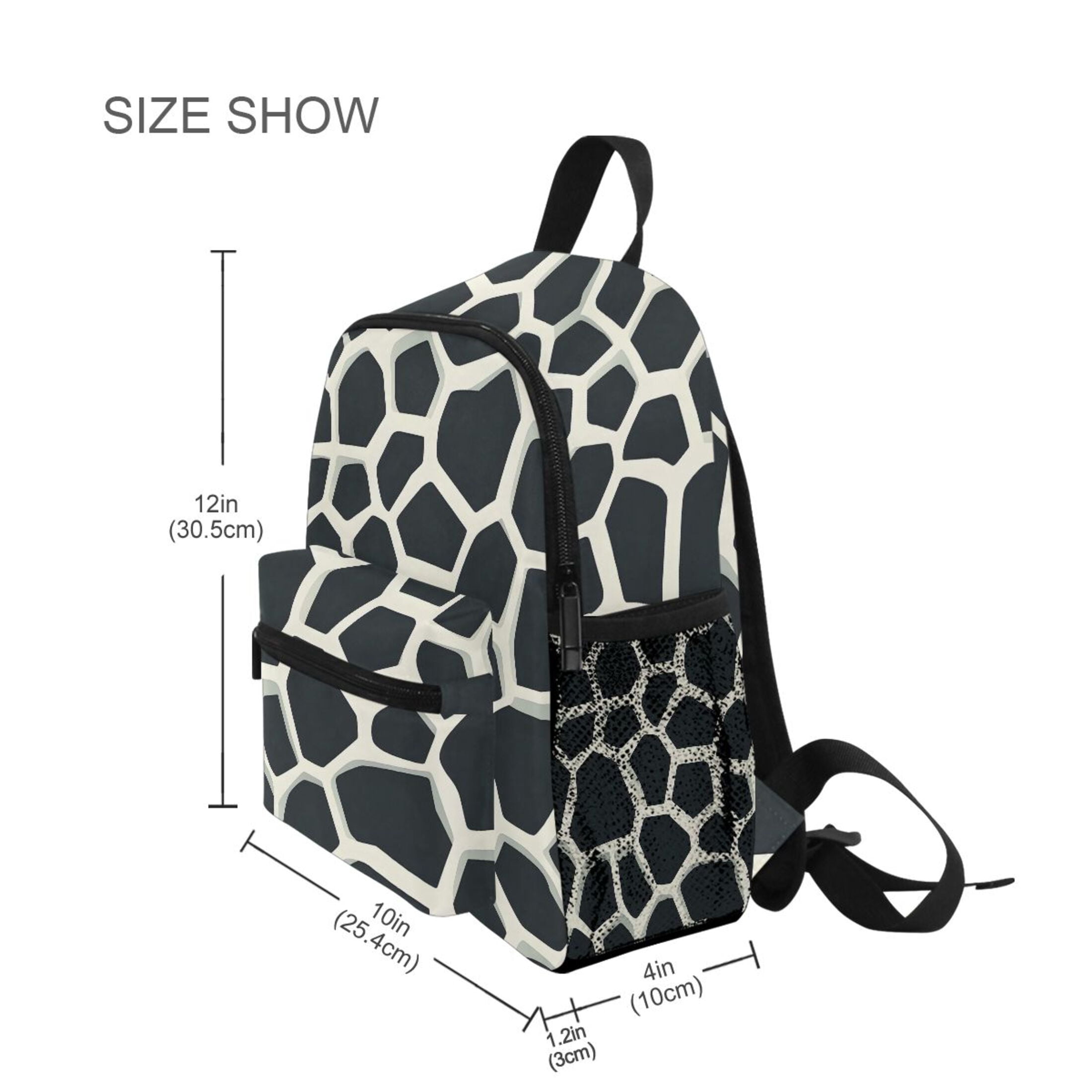 ALAZA Cow Print School Backpack Small Bookbag Mini Bags