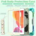 thumbnail image 4 of iPad 9.7 2018/2017 Case/iPad 6th Gen Case/iPad Air 2 Case with Built-in Screen Protector, Heavy Rugged Shockproof Case 360 Degree Rotating Stand Cover with Adjustable Shoulder Strap,Camouflage Blue, 4 of 7
