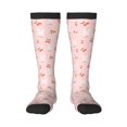 thumbnail image 1 of Fotbe Rabbit And Cherry Calcetas Divertidas Estampadas para Hombre y Mujer, Calcetas de Algodón hasta la Rodilla para Caminar, Correr, Enfermería y Embarazo, 1 of 6