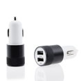 thumbnail image 2 of Sidaley 2.1A 1A Aleación 2 puertos USB de coche USB dual de carga inteligente universal para para teléfono móvil Android Electrónica Negro+Blanco, 2 of 6