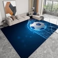 thumbnail image 1 of Basketball Area Rugs, Abstract Sports Basketball Carpet, Washable Non Slip Low Pile Soft Rug for Living Room Bedroom Entryway Decor Mat 5x6ft, 1 of 7
